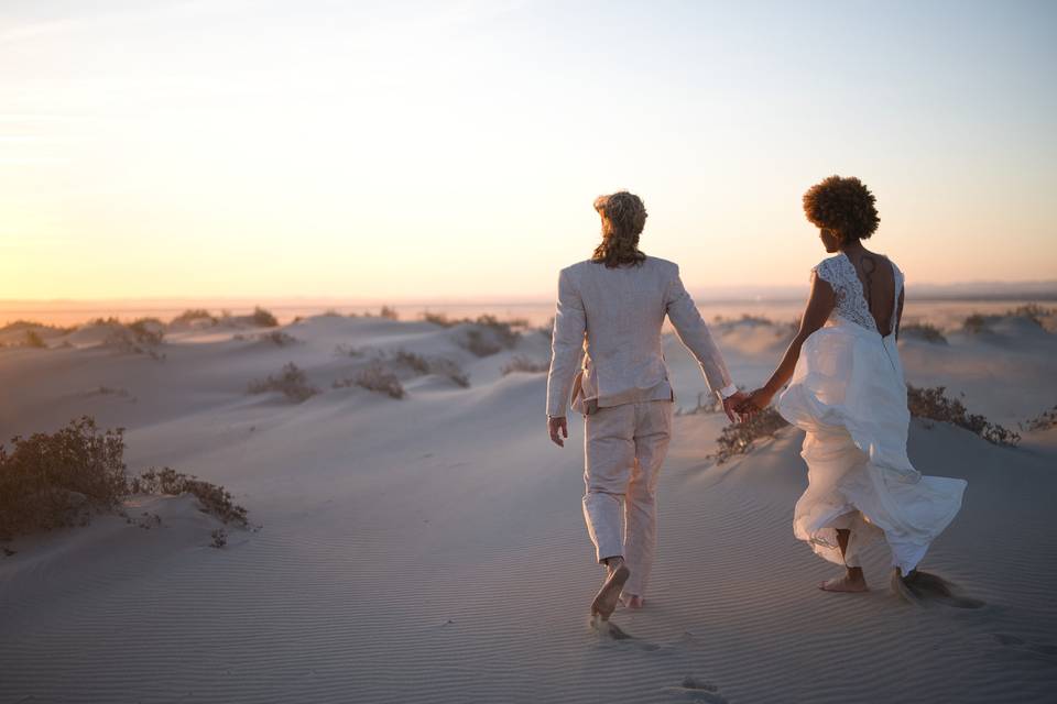 Elopement dans les dunes