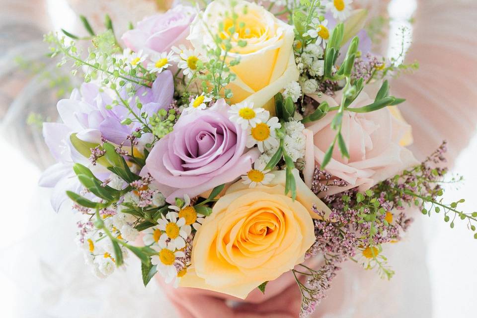 Détails, le bouquet de fleurs