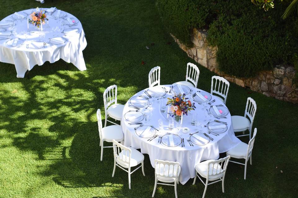 Centre de table coloré