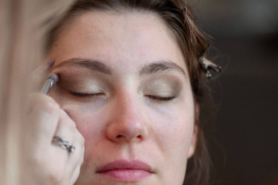 Maquillage en cours
