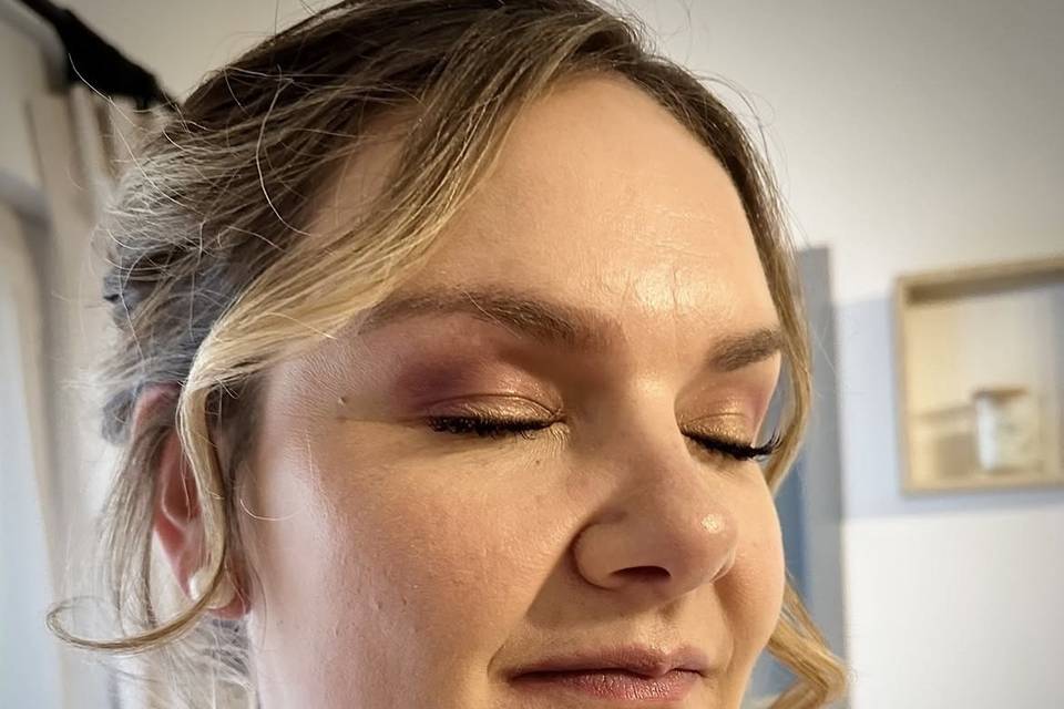 Maquillage mariée hivernal