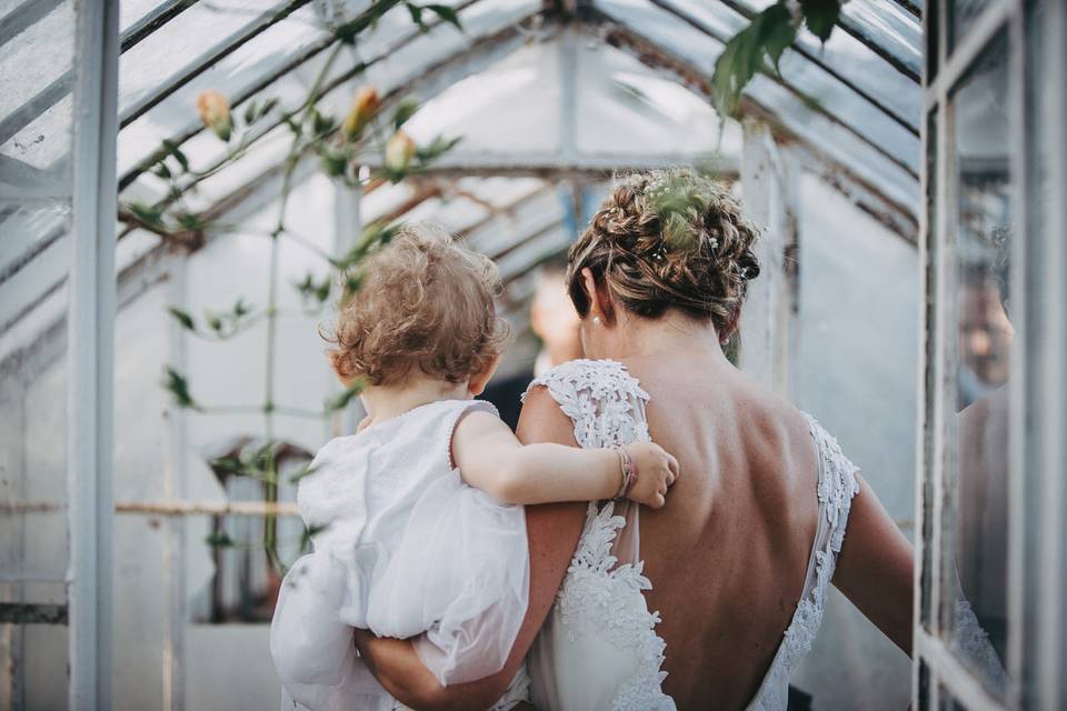 La mariée dans la serre