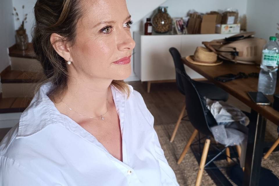 Maquillage mariée frais