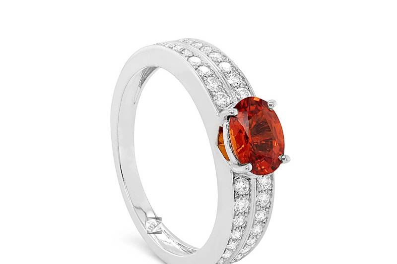 Saphir Orange / Diamants