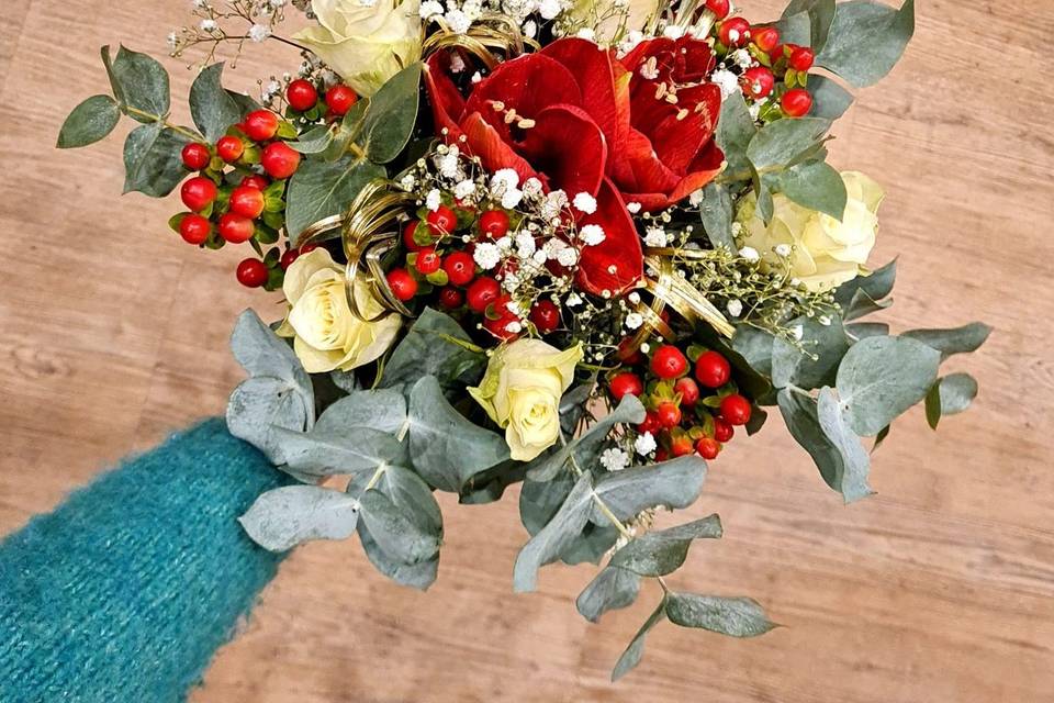 Bouquet de mariée d'hiver