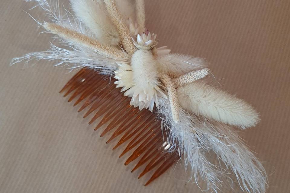Barette peigne en séchée