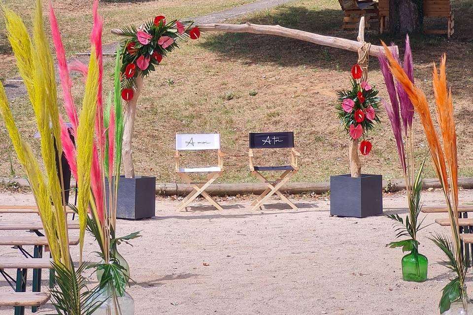 Allée de cérémonie extérieure