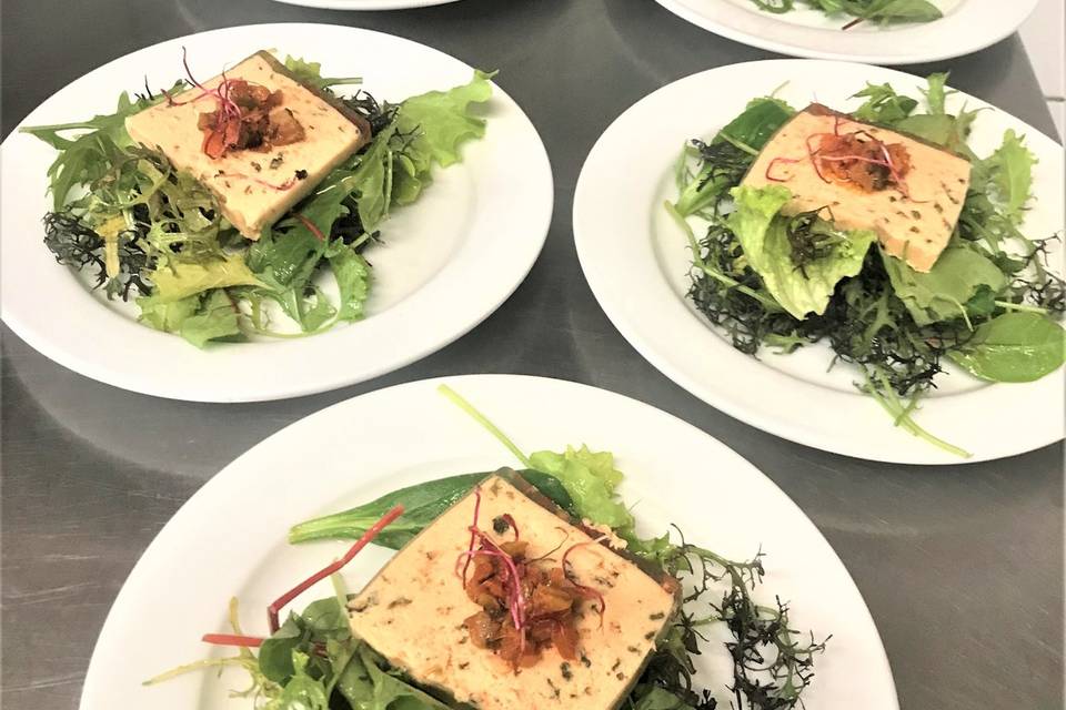 Terrine de saumon et tartare