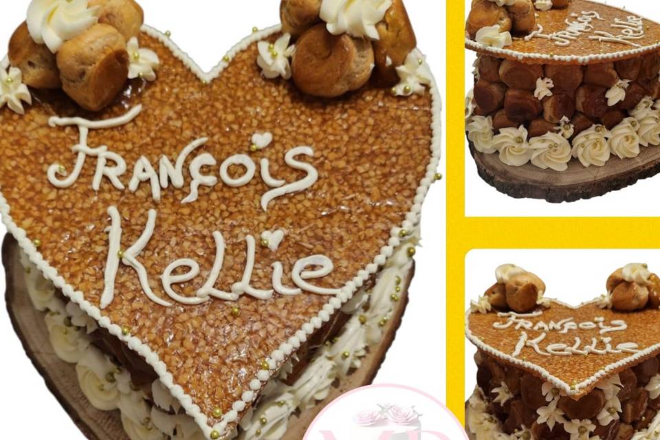 Piece en choux forme coeur