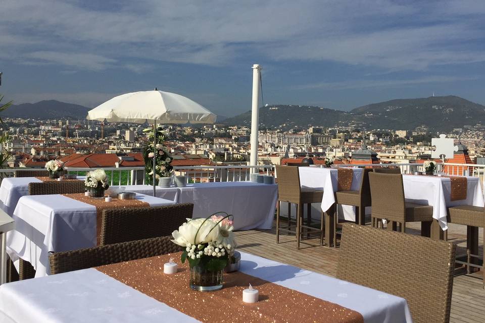 Terrasse mariage