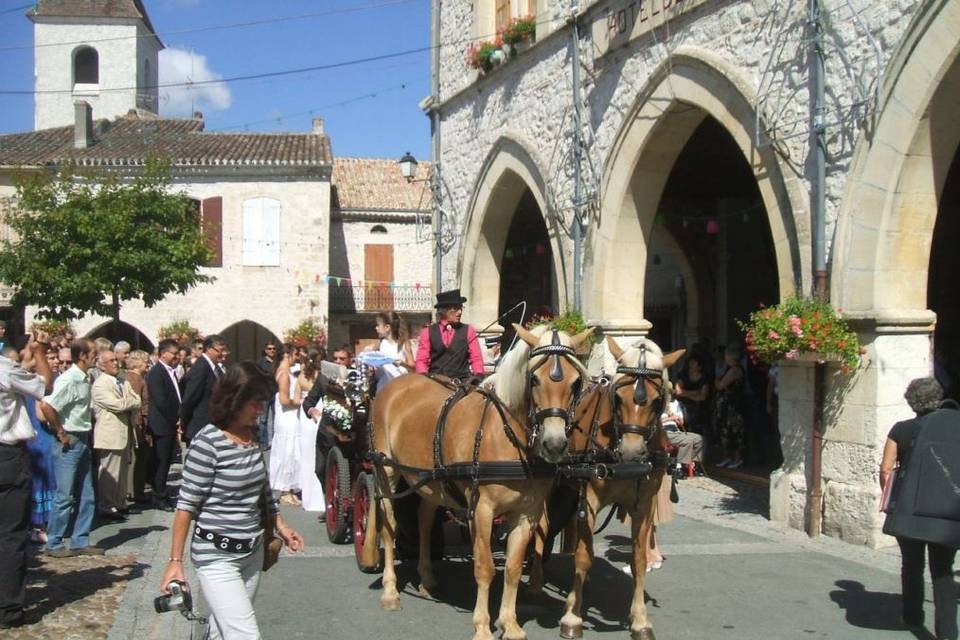 Arrivée dans la Bastide