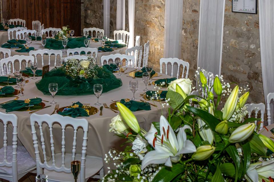 Décoration Thème vert emeraude