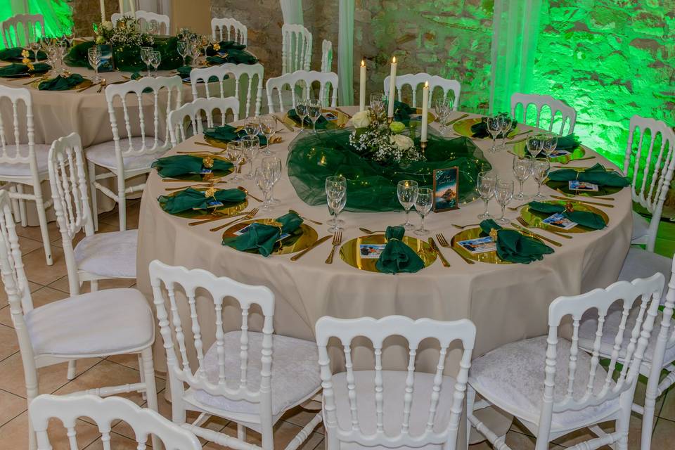 Décoration Thème vert emeraude