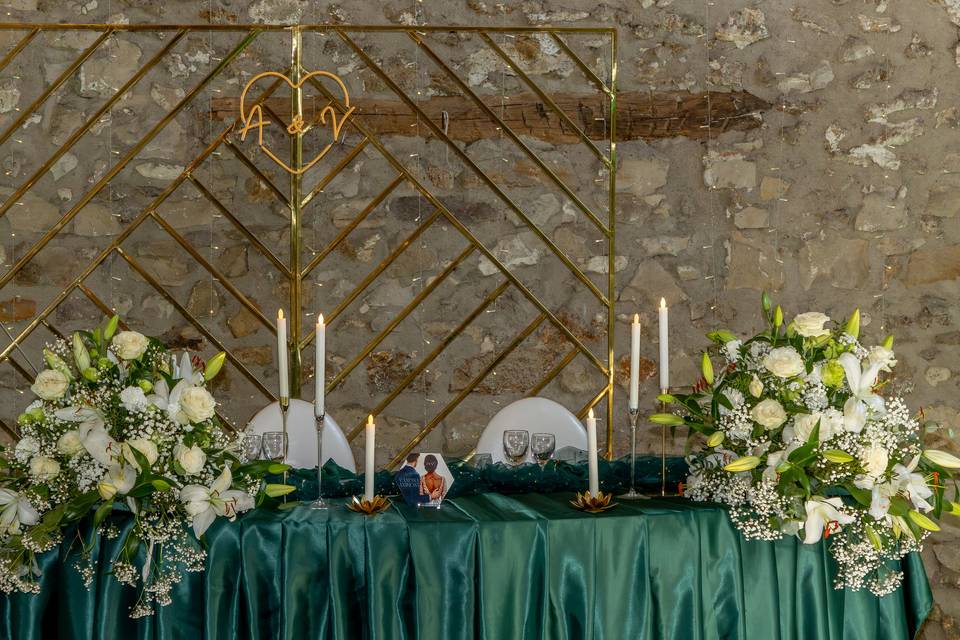 Décoration Thème vert emeraude