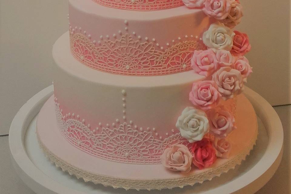 Wedding cake romantique