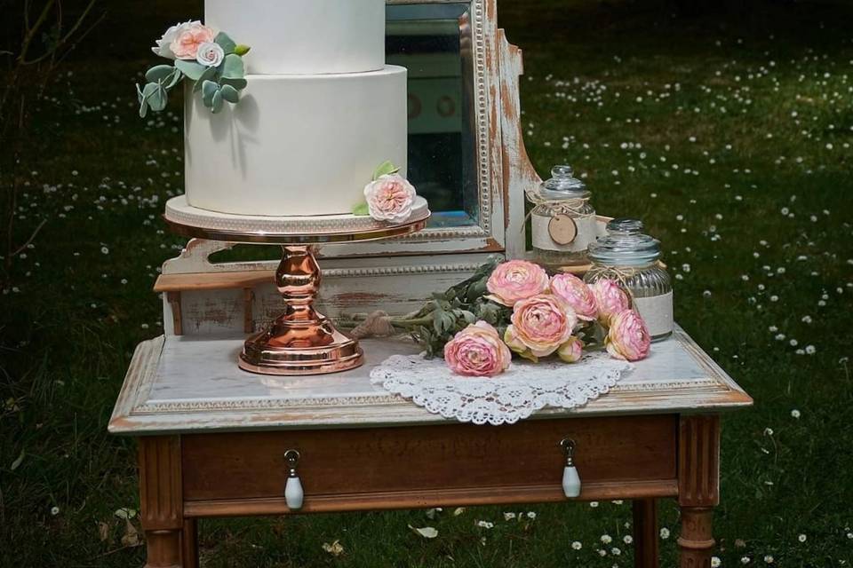 Wedding cake fleurs en origami