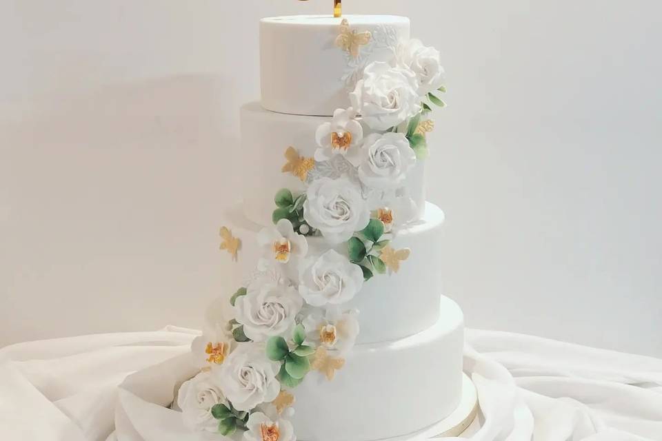 Wedding cake romantique