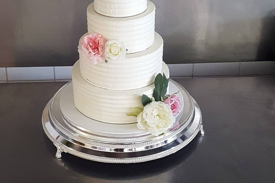 Naked cake fleurs