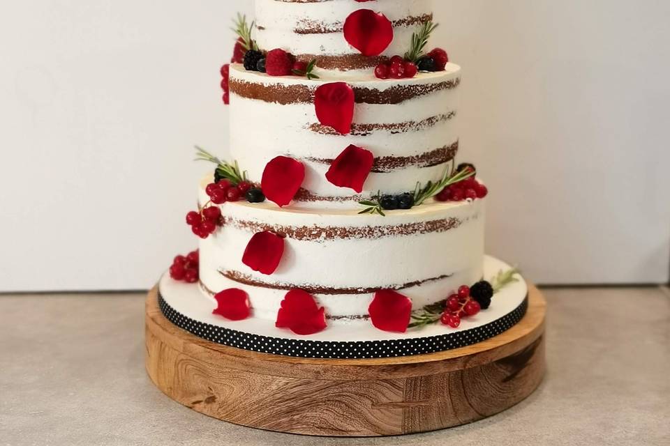 Nude Cake fruits rouges