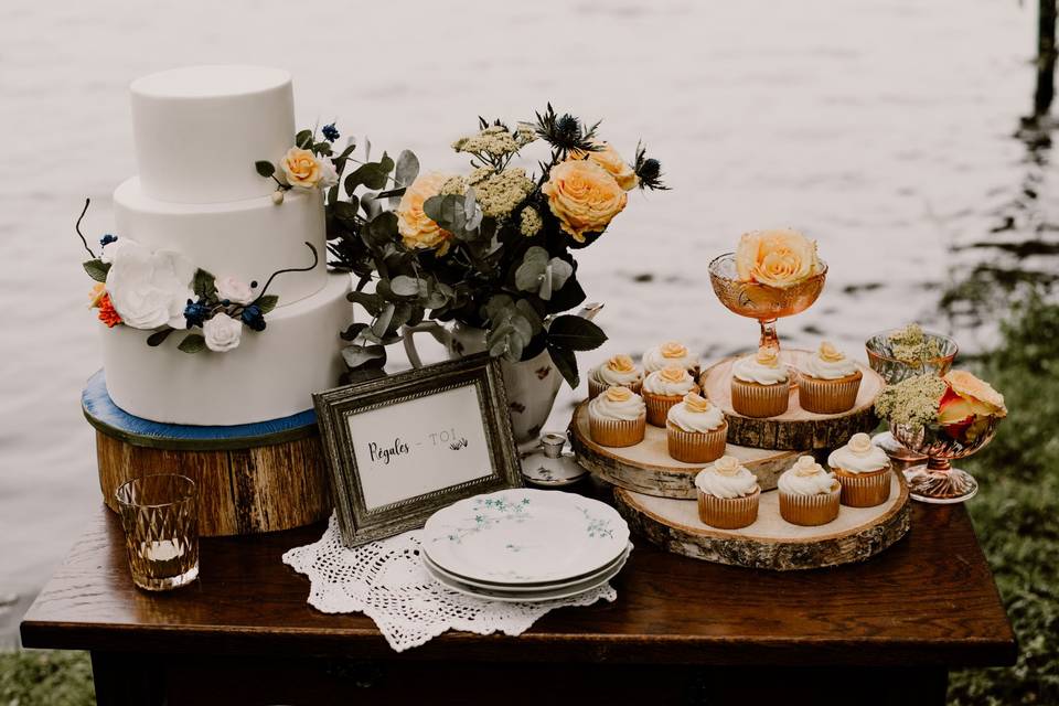 Wedding cake romantique