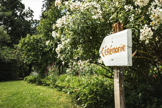 Cérémonie dans le parc
