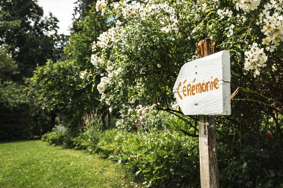 Cérémonie dans le parc