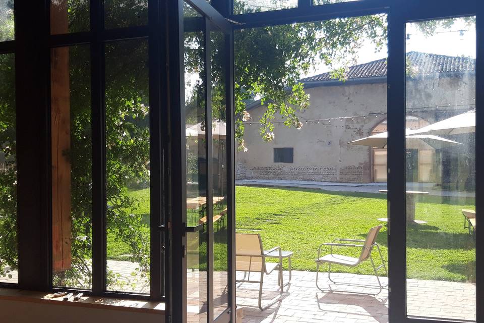Les gîtes et la vue sur le jar