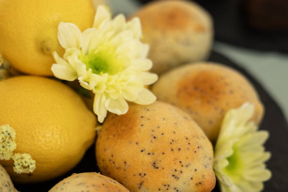 Cakes citron, pavot