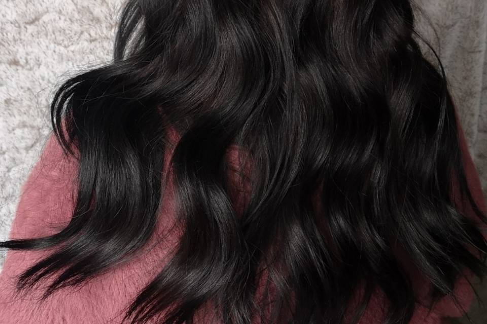 Coiffure tressée wavy