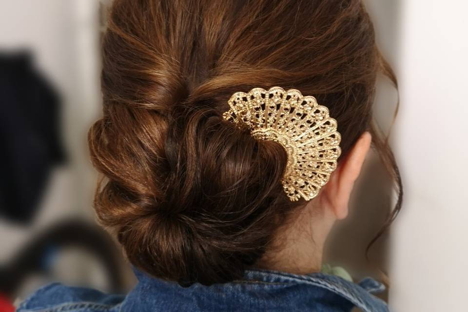 Chignon mère mariée