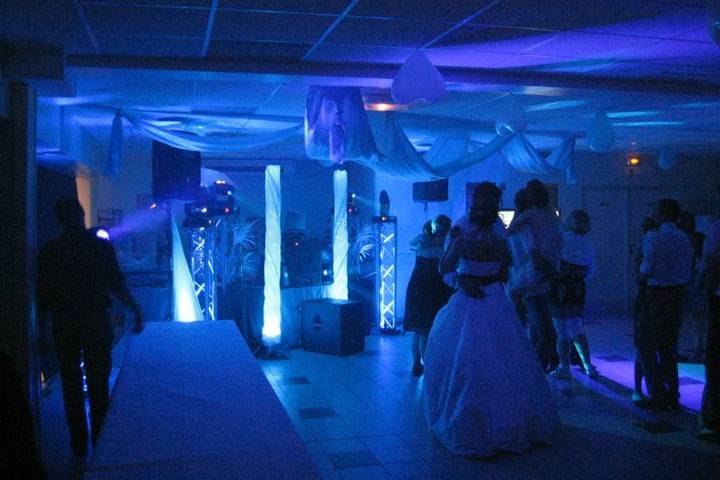 Mariage Cyan et Noir