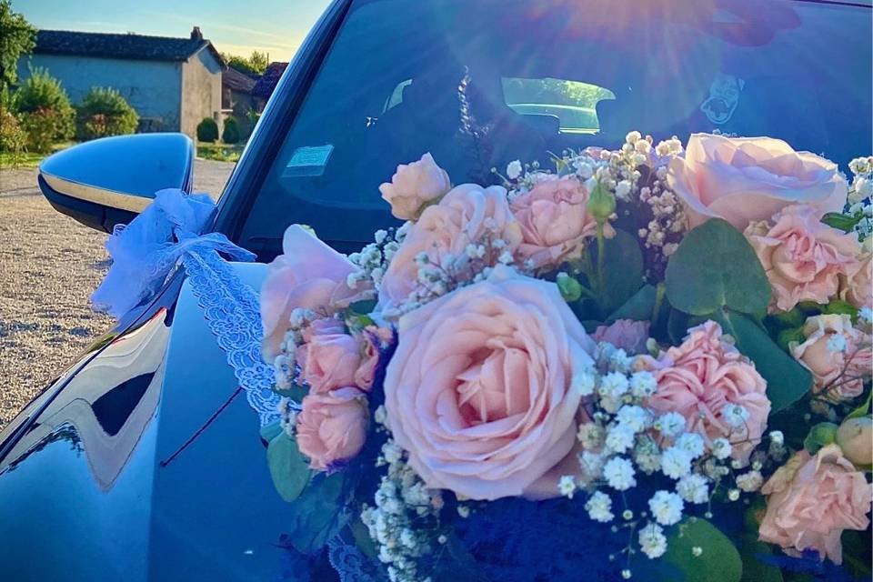 Déco voiture mariage