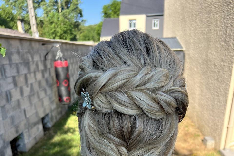 une tresse pour la mariée