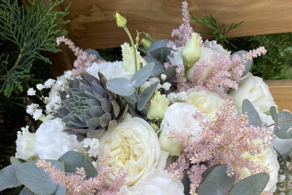 Bouquet de mariée rond