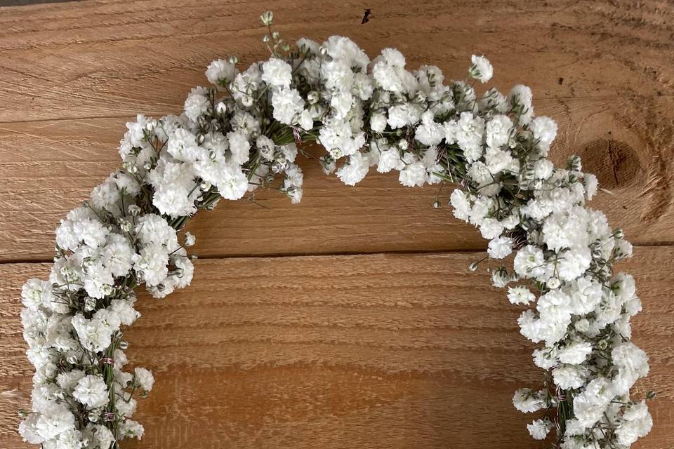 Couronne de gypsophile