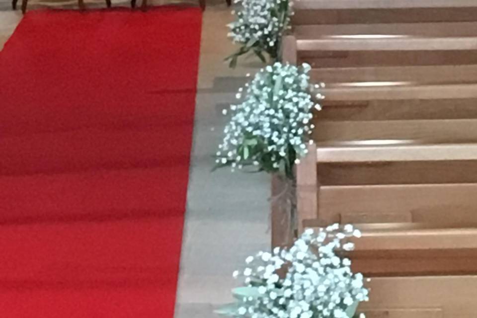 Banc d'église gypsophile