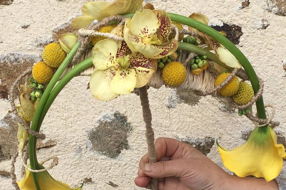 Bouquet chute jaune