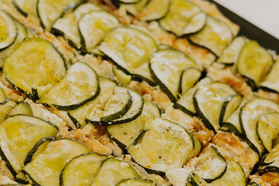 Tarte fine courgette ricotta