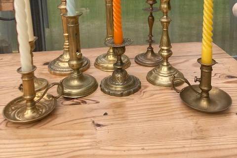Bougeoirs en laiton