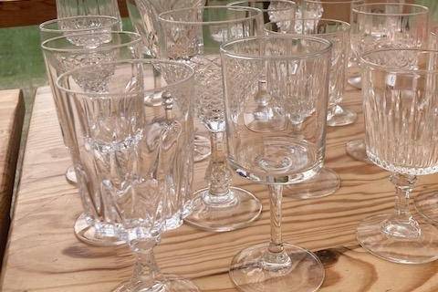 Verre à vin vintage