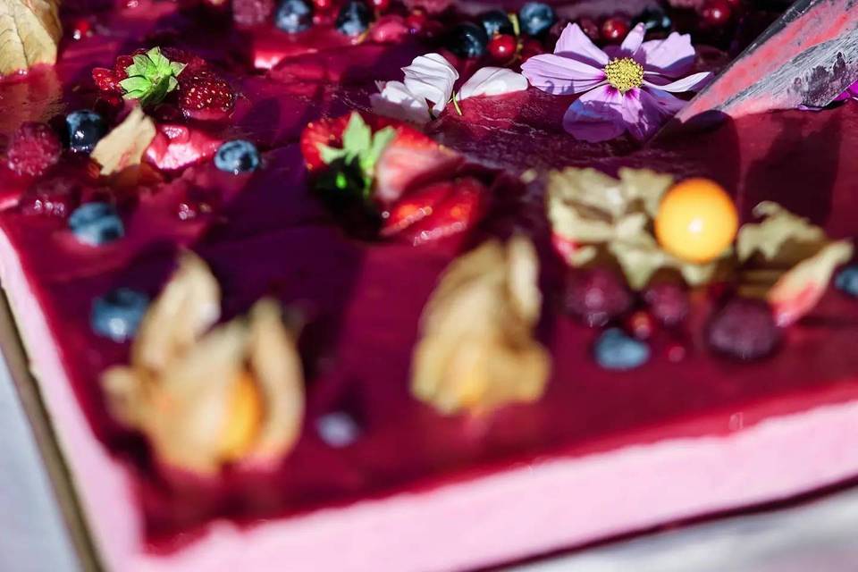 Bavarois aux framboises