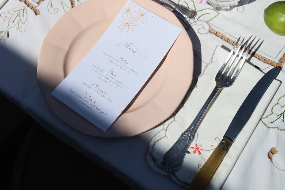 Table d'honneur