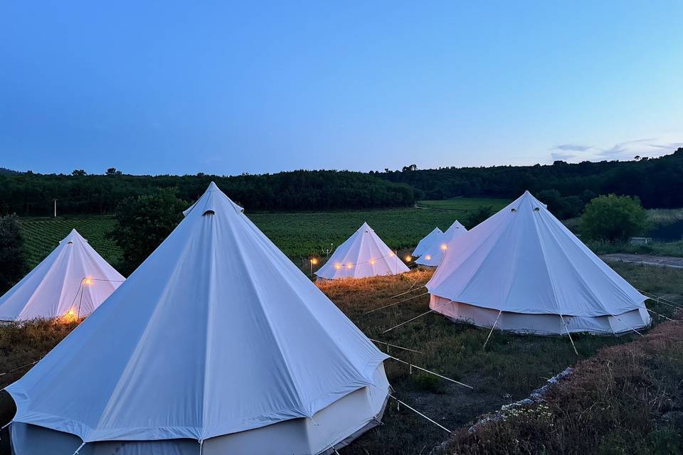 Les tentes pour invités