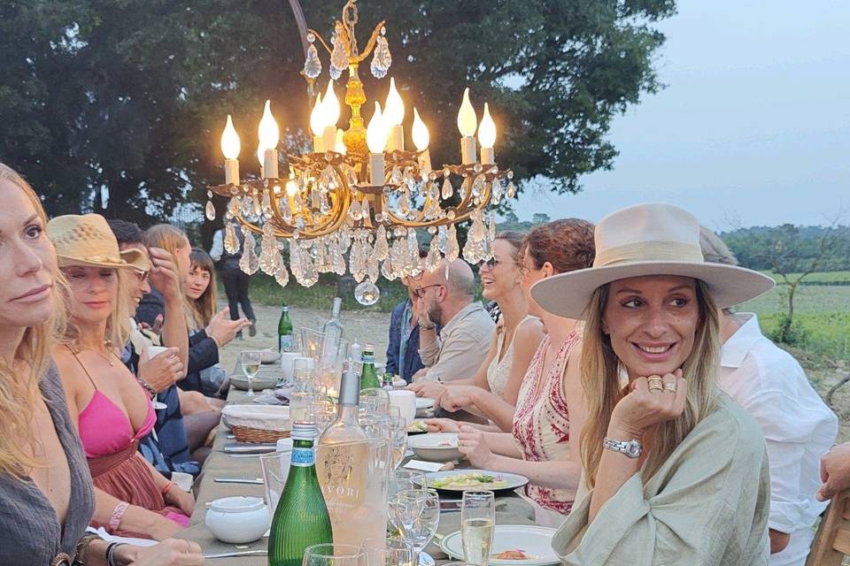 Diner dans les vignes