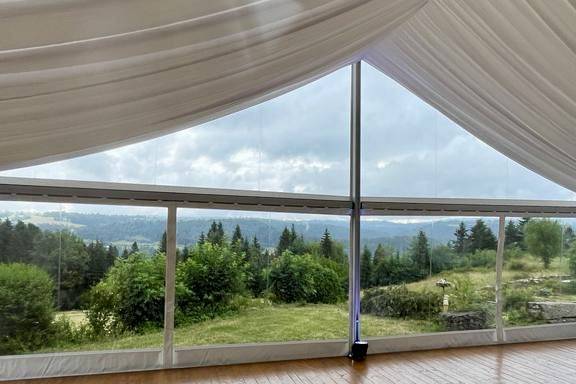 Vélum Plissé + Pignon Cristal