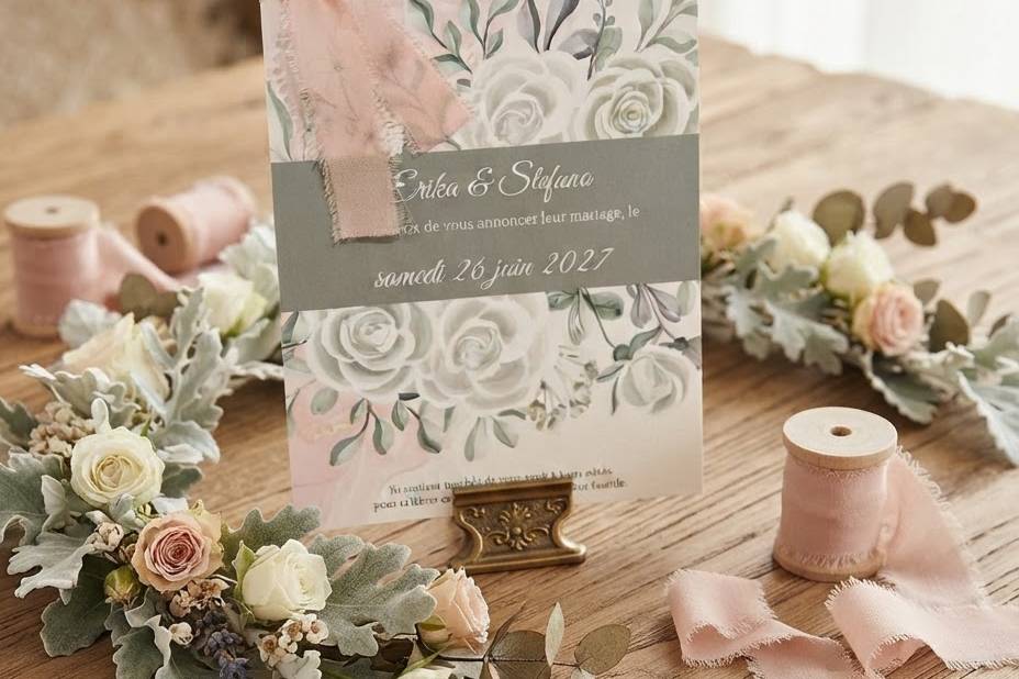 Vert sauge et rose nude