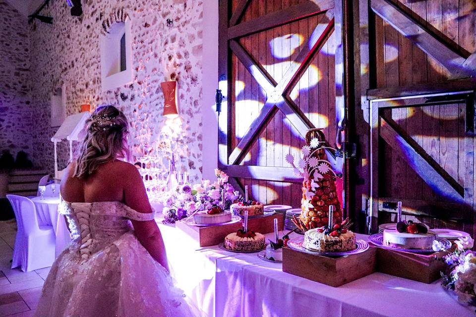 Mariage champêtre soirée