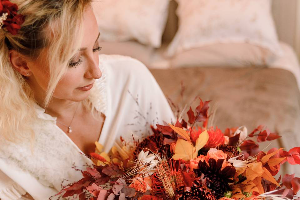 Préparatifs mariage automne