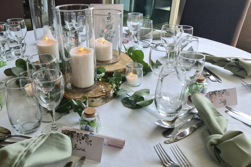 Table mariage simple chic
