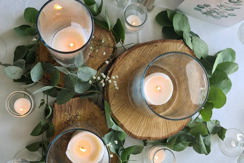 Centre table chic champetre